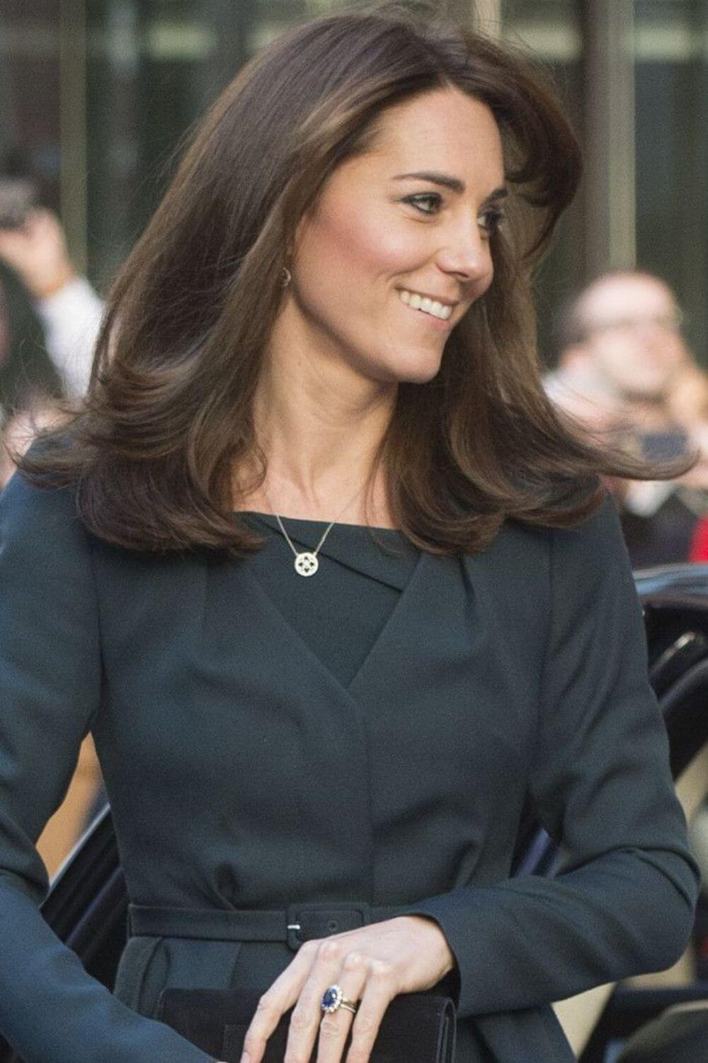Elegant and youthful Kate Middleton with short hair