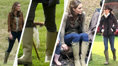 Kate Middleton’s Stylish Boot Collection Kate Middleton in classic Wellington boots