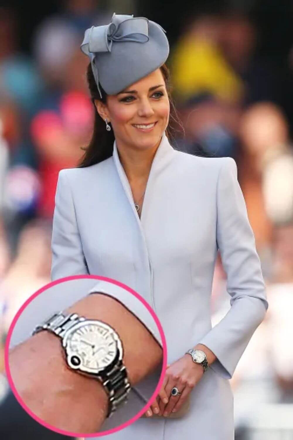 Kate Middleton wearing wrist watch at a royal event