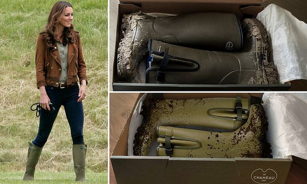 Kate Middleton's fashionable rubber boots
