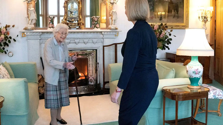 Queen Elizabeth with Liz Truss