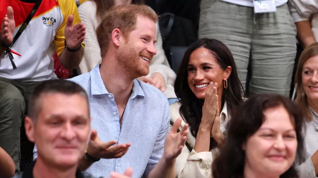 Prince Harry and Meghan Markle at the 2023 Invictus Games.