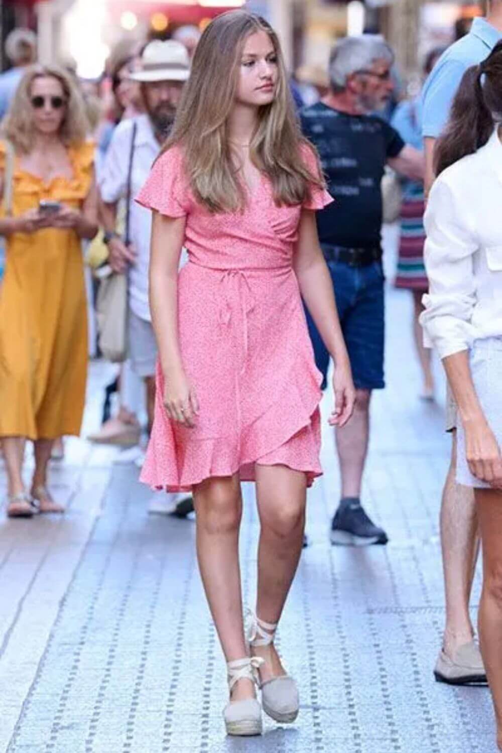 Princess Leonor's pink summer dress