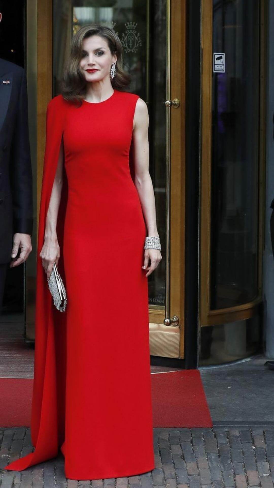 Queen Letizia wearing a new Stella McCartney dress