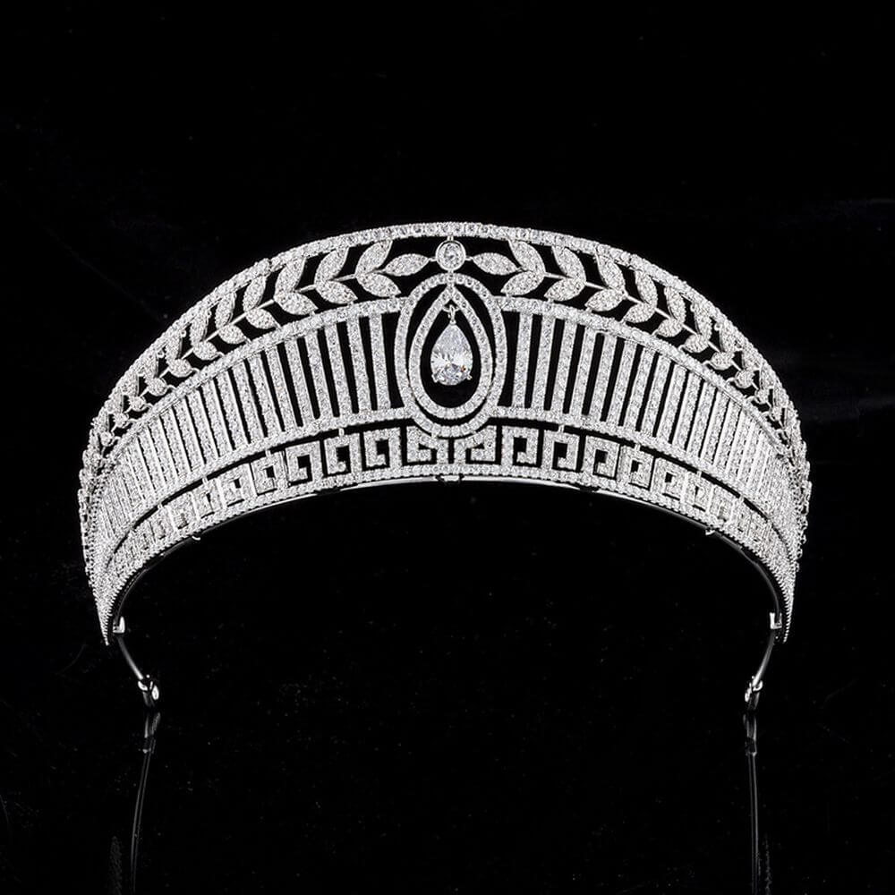 Queen Letizia wedding tiara detail