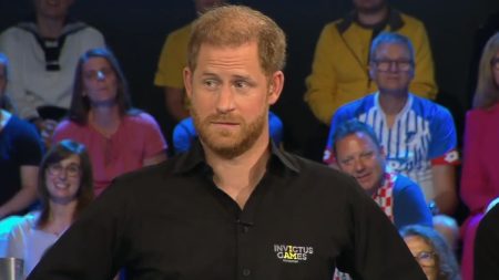 Prince Harry plays soccer on German TV