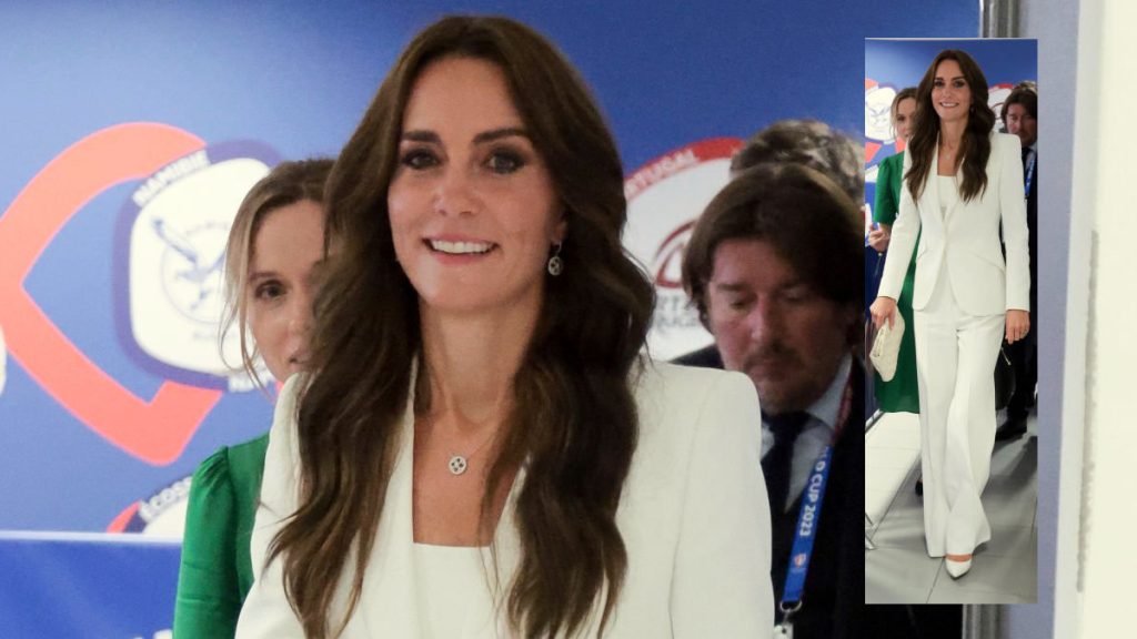 How much does the all-white outfit Kate Middleton wore to the Rugby World Cup cost? Kate Middleton's white suit