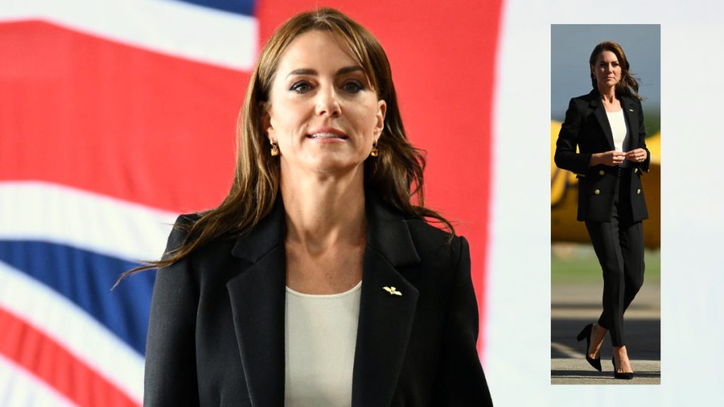 Kate Middleton swaps dresses for suits: The evolution of the Princess of Wales’s style Kate Middleton's suit at the Royal Naval Air Station