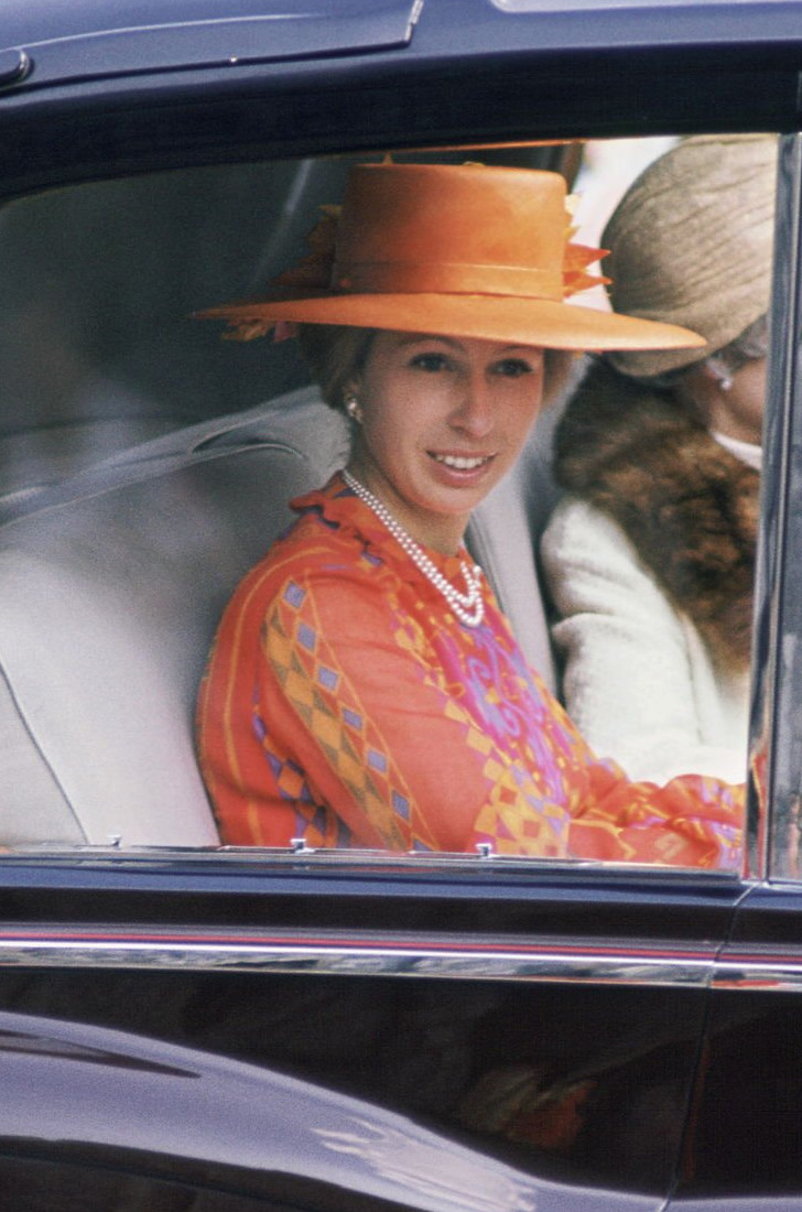 Princess Anne In Rolls Royce