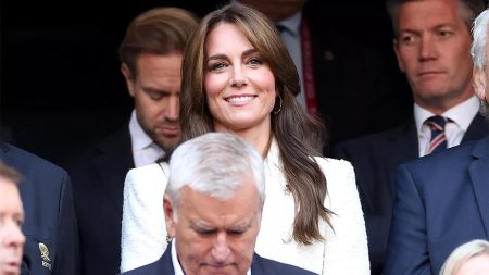 Kate Middleton looks gorgeous in repeat outfit as she attends rugby match in France to cheer on England Kate Middleton Rugby World Cup