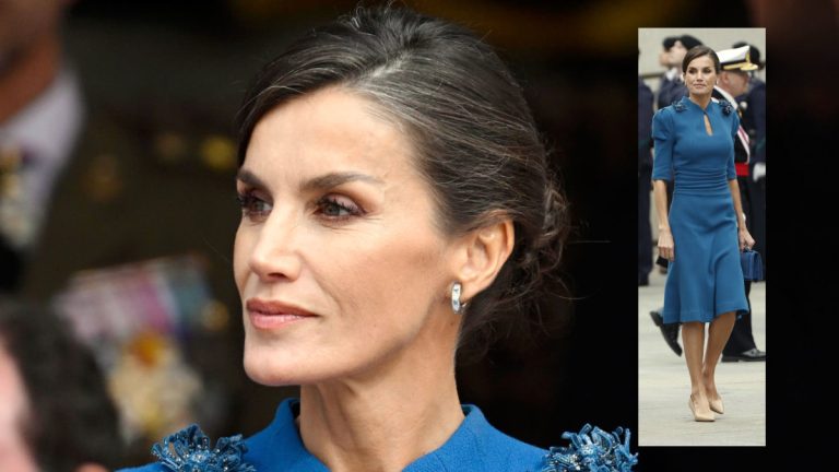 Queen Letizia wears a blue Carolina Herrera dress for Princess Leonor’s historic moment Queen Letizia in a blue dress by Carolina Herrera » The Royal House of Borbon