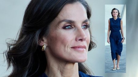 Queen Letizia's Galcon ensemble in Tenerife