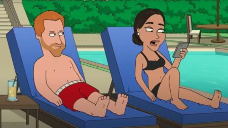 Meghan Markle and Prince Harry on Family Guy