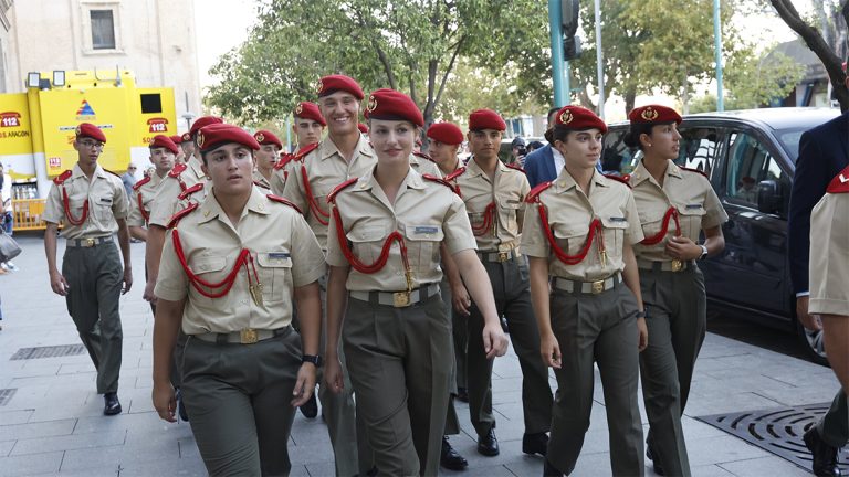 PHOTOS: Princess Leonor appears again in military attire Photos of Princess Leonor at church