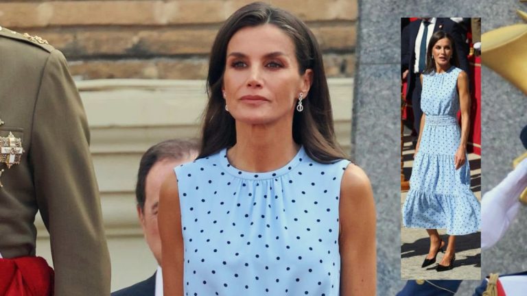 Queen Letizia dazzles with recycled style at daughter Leonor’s military ceremony Queen Letizia's style at the flag swearing-in ceremony