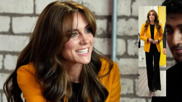 Kate Middleton makes a style statement in yellow blazer and special earrings on World Mental Health Day Kate Middleton's yellow blazer