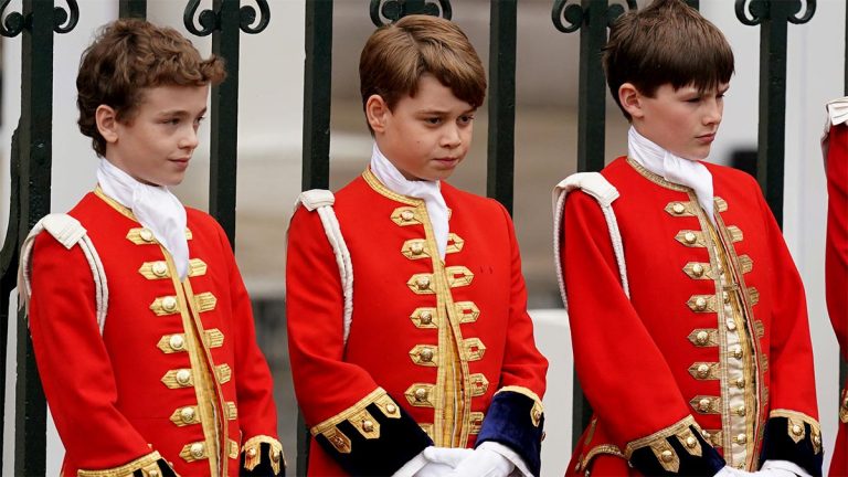 Rose Hanbury’s son, Lord Oliver Cholmondeley, takes Prince George’s place Lord Oliver Cholmondeley at the State Opening of Parliament