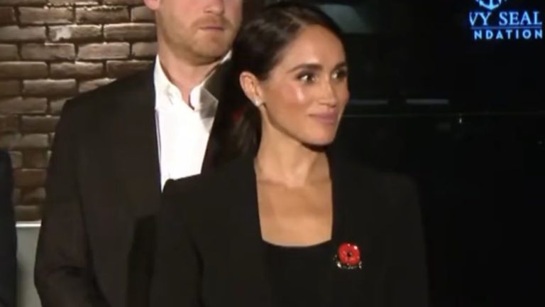 An accessory worn by Meghan Markle sparks heated debate online Meghan Markle's poppy