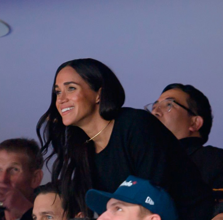 Meghan Markle at a hockey game in Vancouver.