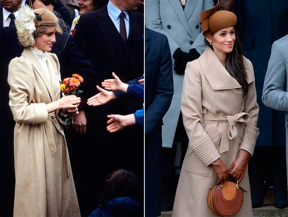 Princess Diana and Meghan Markle outfits