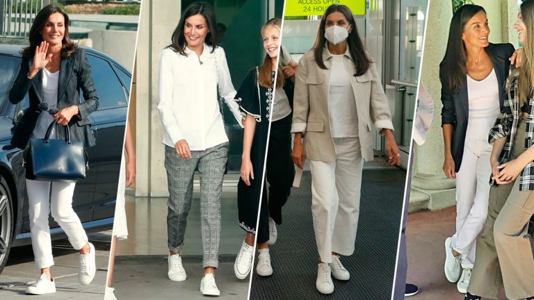 PHOTOS: Queen Letizia and her love for white sneakers, a must-have for casual looks Queen Letizia's Sneakers