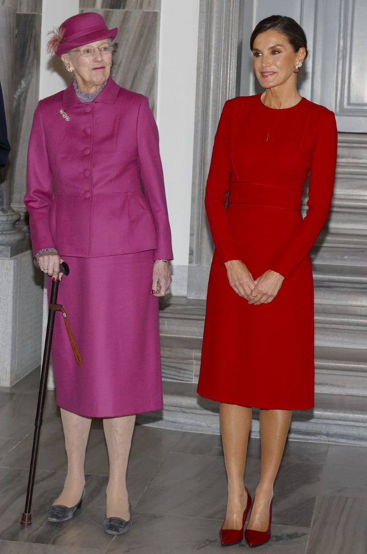 Queens Margrethe of Denmark and Letizia of Spain