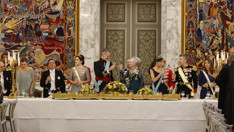 Here are the most beautiful photos from the state dinner for the King and Queen of Spain in Denmark Felipe and Letizia at the State Dinner in Denmark