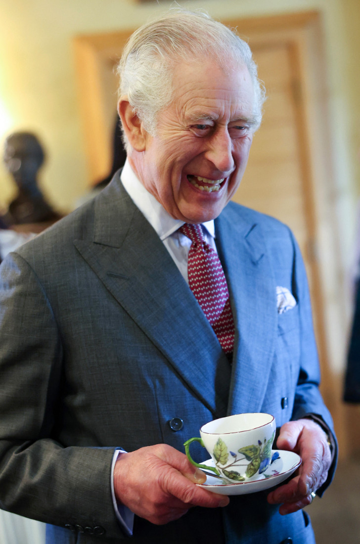 King Charles III at the tea party