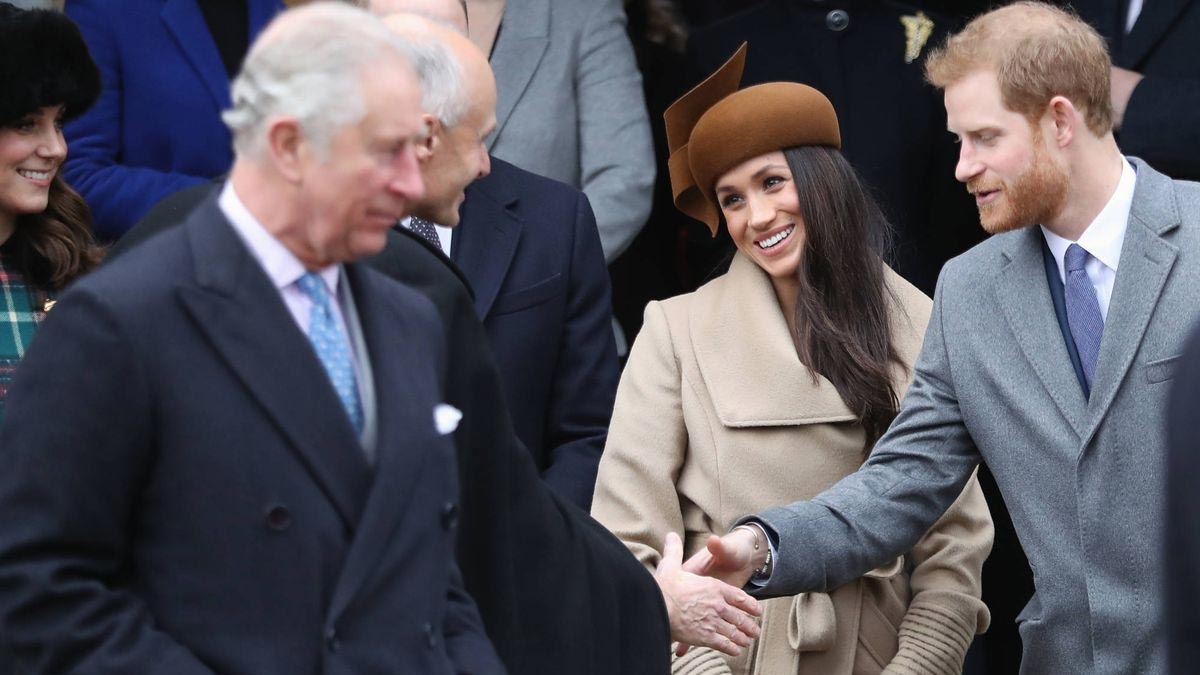 Meghan and Harry at the birthday of King Charles