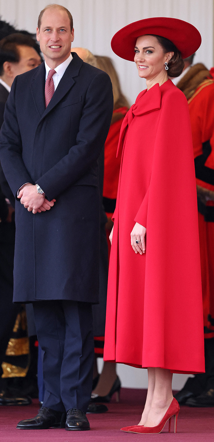 Prince William with Princess Kate.