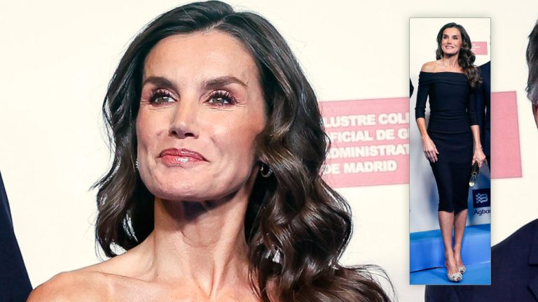 PHOTOS: Queen Letizia rescues a beautiful dress from the back of her closet and shines with her own light Queen Letizia at the anniversary of the newspaper La Razón