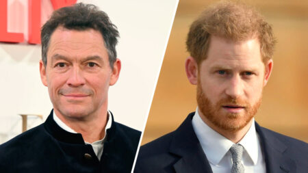 Dominic West and Prince Harry
