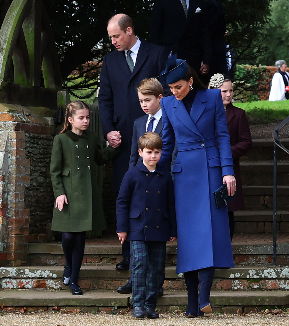 The Princes of Wales and their children.
