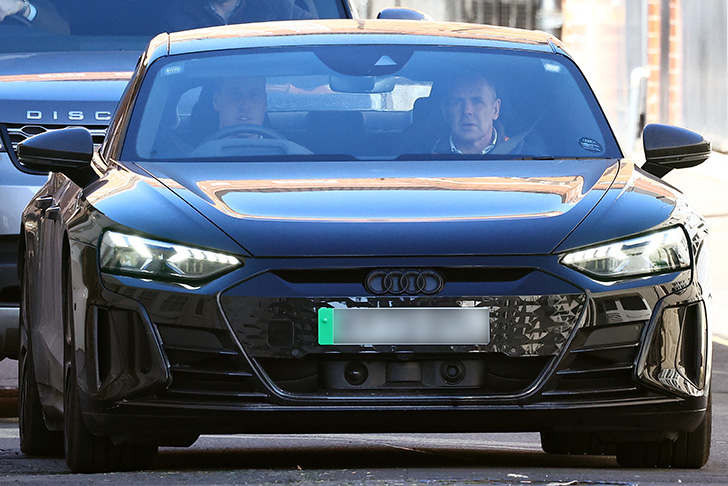 Prince William drives an Audi E-tron GT Carbon Vorsprung.