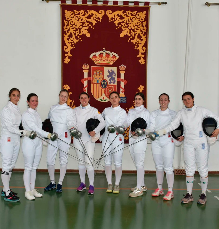 Princess Leonor's fencing team.
