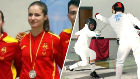 Princess Leonor wins silver medal in fencing