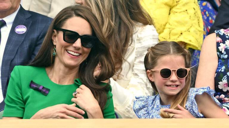 Kate and Charlotte’s touching moment goes viral in a sweet mother-daughter video Kate and Charlotte at Wimbledon