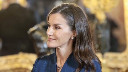 Queen Letizia's bracelet reception of the Diplomatic Corps