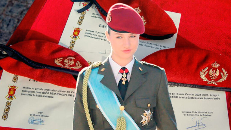 Princess Leonor receives a diploma for her effort and excellence at the Military Academy Princess Leonor receives diploma