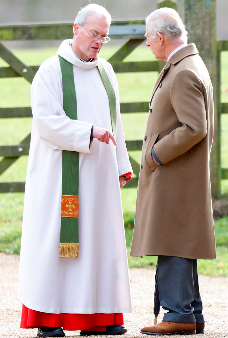 King Charles and The Reverend Canon Dr Paul Williams.