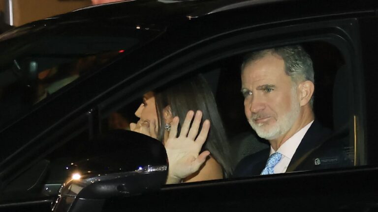 King Felipe and Queen Letizia are out dancing in a nightclub King Felipe and Queen Letizia at a nightclub