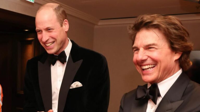 Prince William reunites with Tom Cruise and draws attention to the difference in height between the two of them: How tall is William? Prince William and Tom Cruise