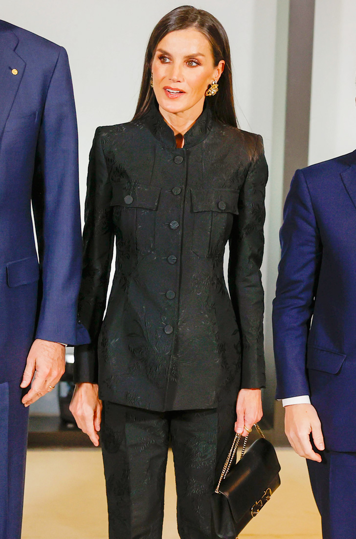 Queen Letizia in Barcelona: Her look by Dries Van Noten