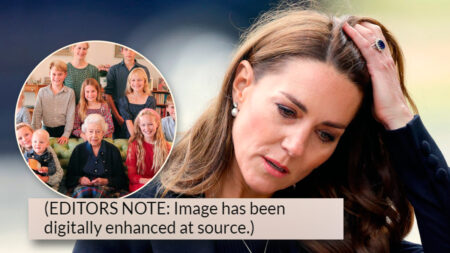 Queen Elizabeth photo with grandchildren