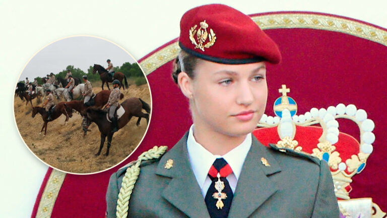 Information is leaked about Princess Leonor’s riding practices during her military training Princess Leonor's riding practices