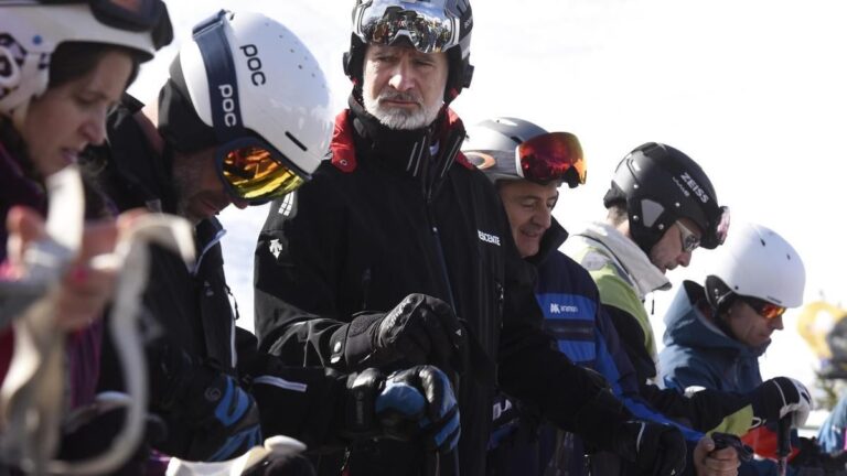 Away from Queen Letizia, King Felipe VI surprises his friends by practicing his favorite sport King Felipe skiing