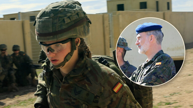 Princess Leonor received a visit from her father in the middle of rigorous military training Princess Leonor completes military training in St. Gregorio