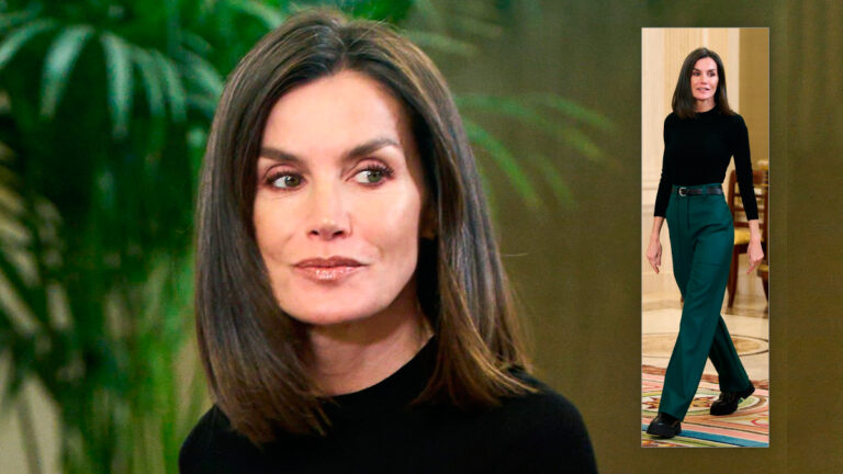 Queen Letizia with a casual, comfortable, trendy and easy-to-copy outfit Queen Letizia's casual style at the Zarzuela Palace