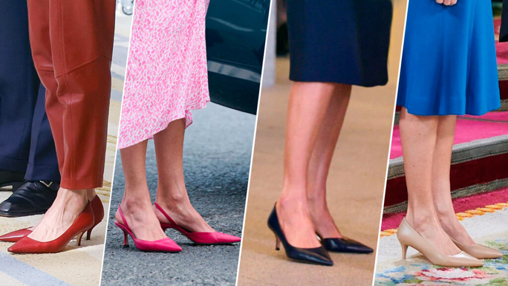 Queen Letizia's low heels