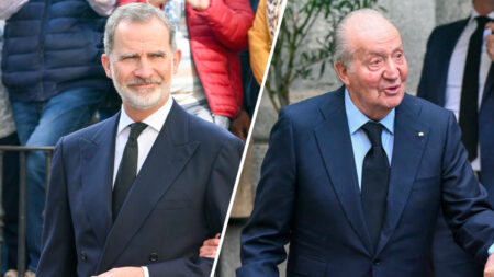 King Felipe and King Emeritus Juan Carlos meet again
